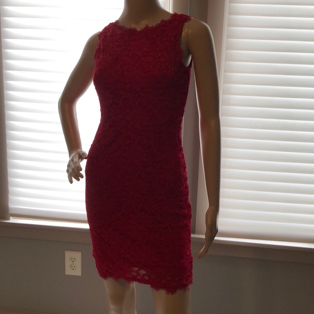 Stretch lace dress